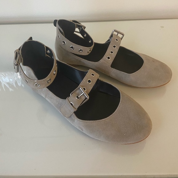 Rebecca Minkoff Suede Buckle Flat - Picture 4 of 6